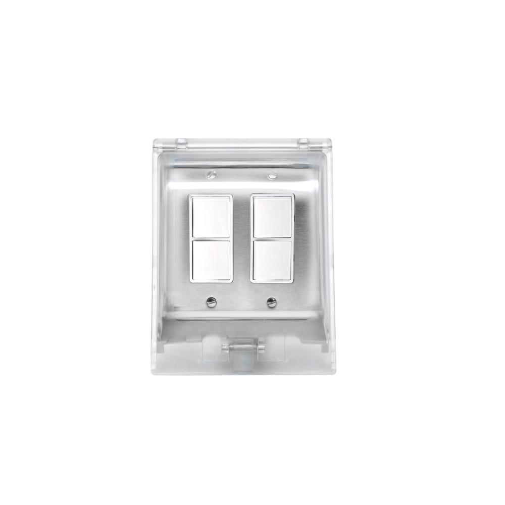 Dual Duplex Switch Weatherproof Surface Mount And Gang Box 20 Per