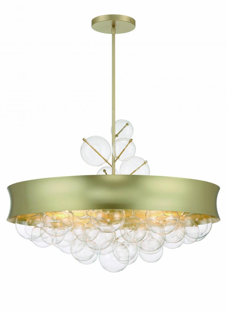 Verdi Square - 25" 8 Light Convertible Pendant