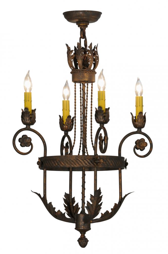 18"W Antonia 4 LT Chandelier