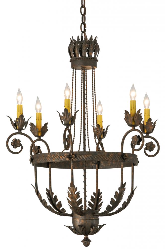 26"W Antonia 6 LT Chandelier