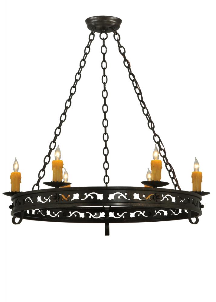 36" Wide Sagebrush 6 Light Chandelier