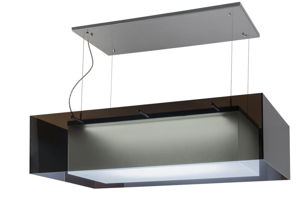 48"L Quadrato Shadow Box LED Oblong Pendant