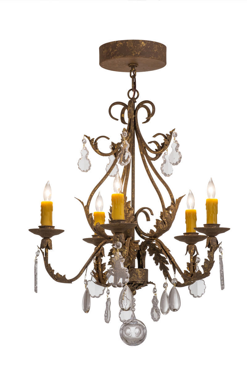 24"W French Elegance 5 LT Chandelier