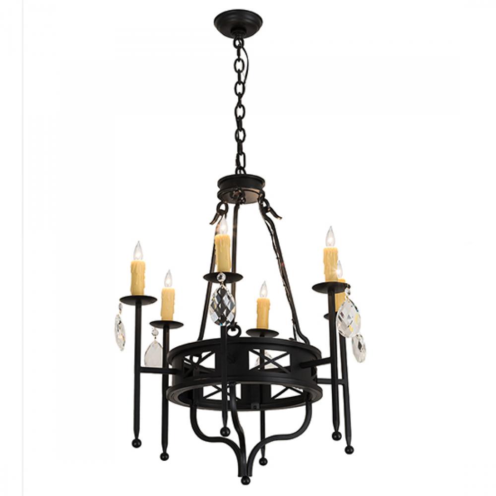 24" Wide Gina 6 LT Chandelier