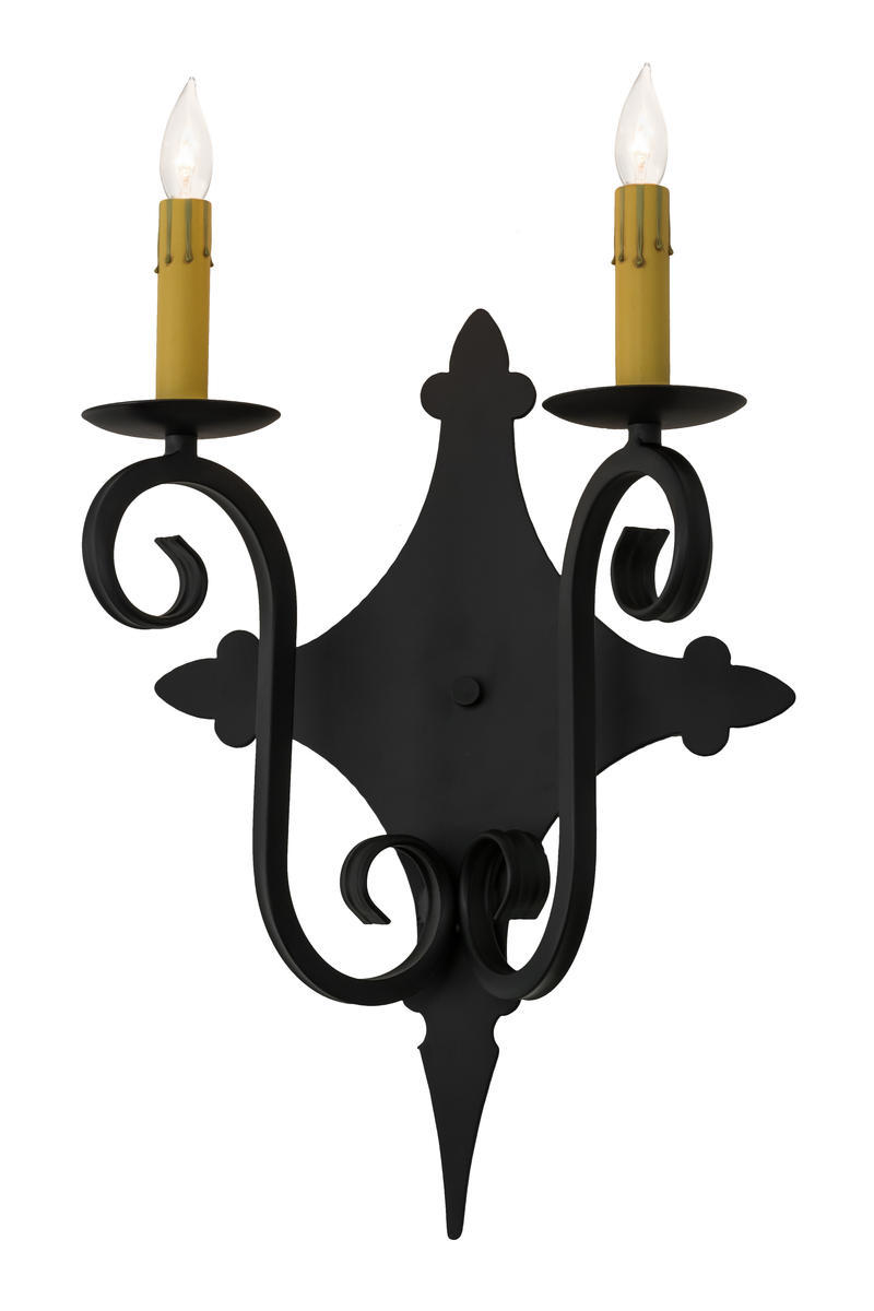 12"W Angelique 2 LT Wall Sconce