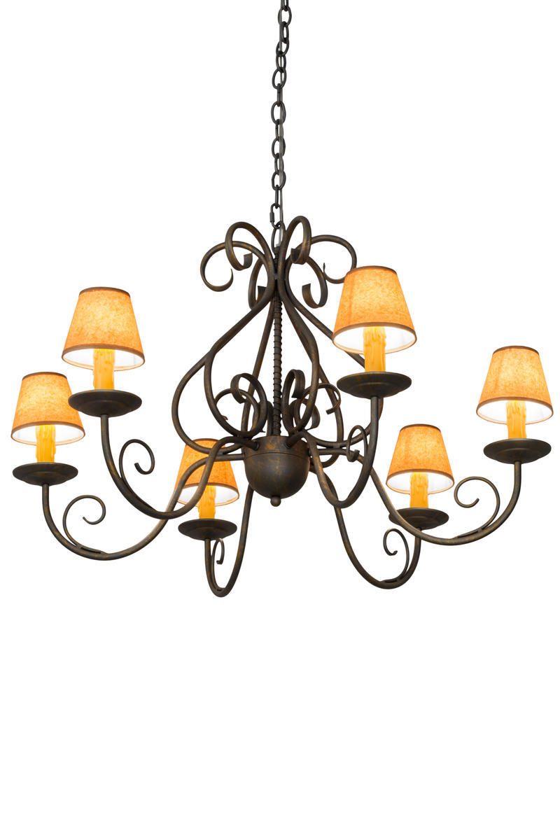 36" Wide Jenna 6 Light Chandelier