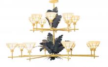 2nd Avenue Designs White 119770 - 96" Wide Tiki 16 LT Two Tier Chandelier