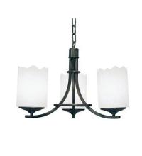 2nd Avenue Designs White 116260 - 20" Wide Octavia 3 Light Chandelier