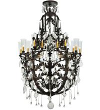 2nd Avenue Designs White 117280 - 48"W French Baroque 16 LT Chandelier