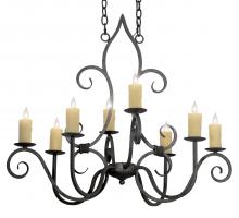 2nd Avenue Designs White 117288 - 36"L Clifton 8 LT Oblong Chandelier