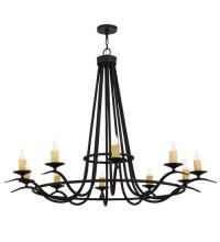 2nd Avenue Designs White 117545 - 60"W Octavia 10 LT Chandelier