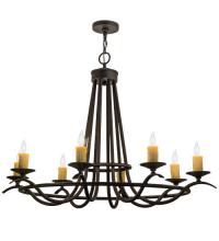 2nd Avenue Designs White 117861 - 48"L Octavia 8 LT Oblong Chandelier