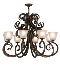 2nd Avenue Designs White 120273 - 37"W Belvedere 8 LT Chandelier