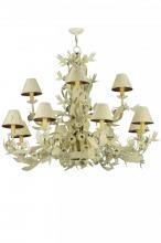 2nd Avenue Designs White 137289 - 52"W Le Printemps 12 LT Chandelier