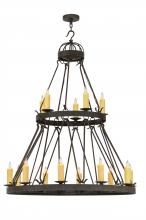 2nd Avenue Designs White 147174 - 48"W Lakeshore 15 LT Two Tier Chandelier