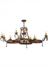 2nd Avenue Designs White 148577 - 60"W Andorra 12 LT Chandelier