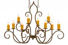 2nd Avenue Designs White 149170 - 48"L Clifton 10 LT Oblong Chandelier