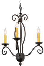 2nd Avenue Designs White 157887 - 18"W Sienna 3 LT Chandelier