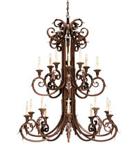 2nd Avenue Designs White 158718 - 48" Wide Serratina Chandelier