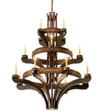 2nd Avenue Designs White 183606 - 48"W Castilla 16 LT Three Tier Chandelier