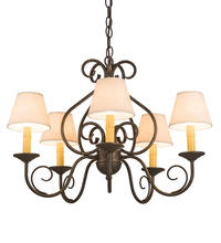 2nd Avenue Designs White 197364 - 24" Wide Jenna 5 LT Chandelier