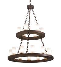2nd Avenue Designs White 197989 - 36" Wide Loxley 18 LT Two Tier Chandelier