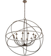 2nd Avenue Designs White 204082 - 54" Wide Atom Enerjisi 12 Light Chandelier