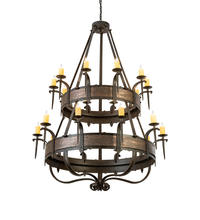 2nd Avenue Designs White 204204 - 56" Wide Costello 20 Light Two Tier Chandelier