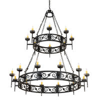 2nd Avenue Designs White 219839 - 66" Wide Majella 20 Light Two Tier Chandelier