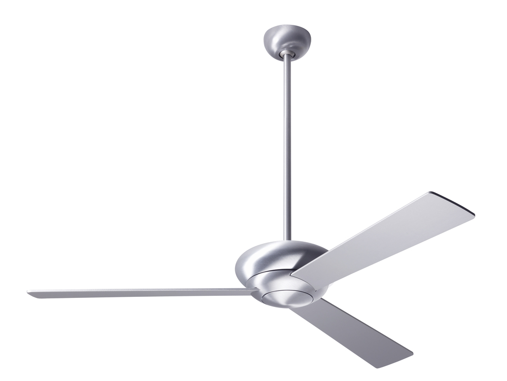 Altus Fan; Brushed Aluminum Finish; 52" Aluminum Blades; No Light; Wall Control with Remote Hand