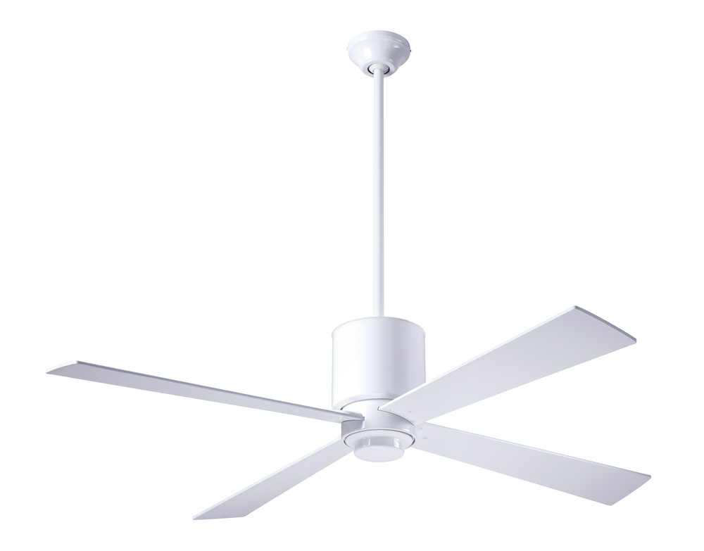 Modern shops white ceiling fan no light