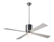 Modern Fan Co. LAP-BN-50-BK-552-005 - Lapa Fan; Bright Nickel Finish; 50" Black Blades; 17W LED; Wall Control with Remote Handset (2-w
