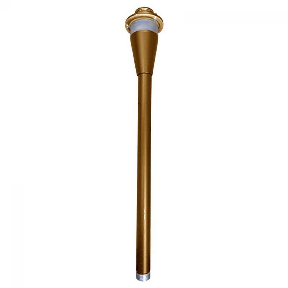 22in AA SERIES PATH LIGHT STEM 3CCT, ANTIQUE BRASS