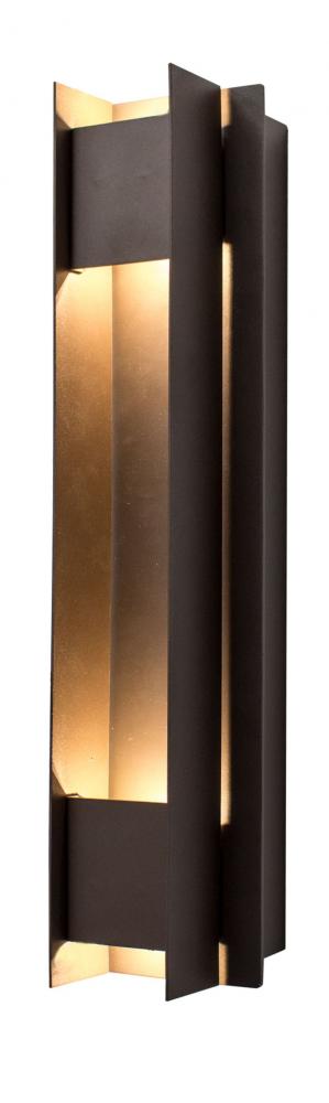 CREST WALL SCONE COVER, PASSAGE TYPE, BRONZE