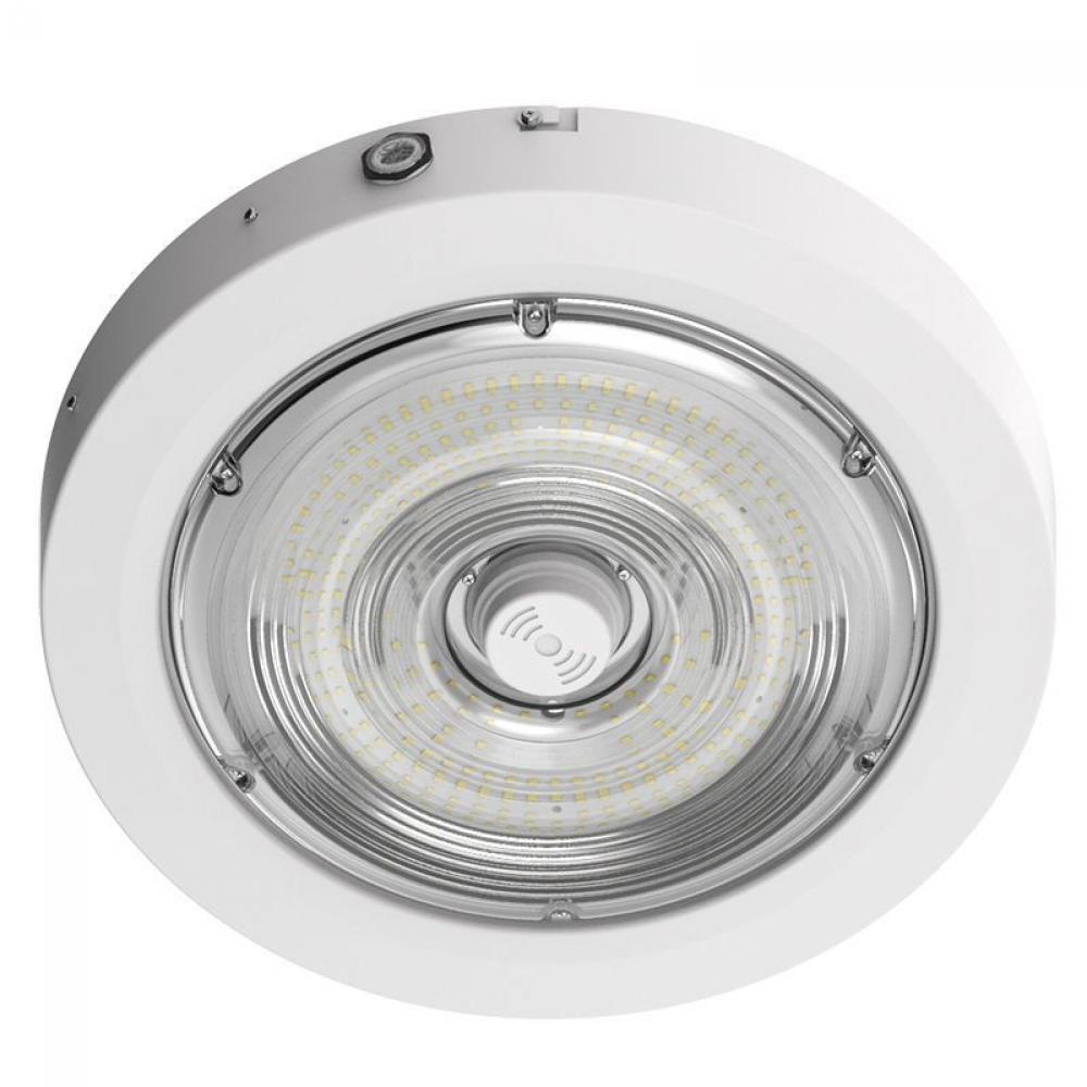 BUILDER SERIES INDOOR ROUND CANOPY LIGHT SELECTABLE 40/60/80W 30/40/50K SENSOR READY WITH EM, WH