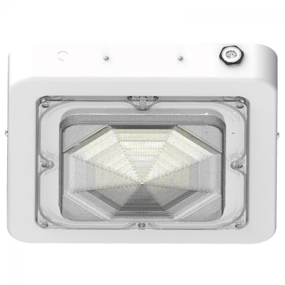 BUILDER SERIES INDOOR SQ CANOPY LIGHT SELECTABLE 30/45/60W 30/40/50K, WH