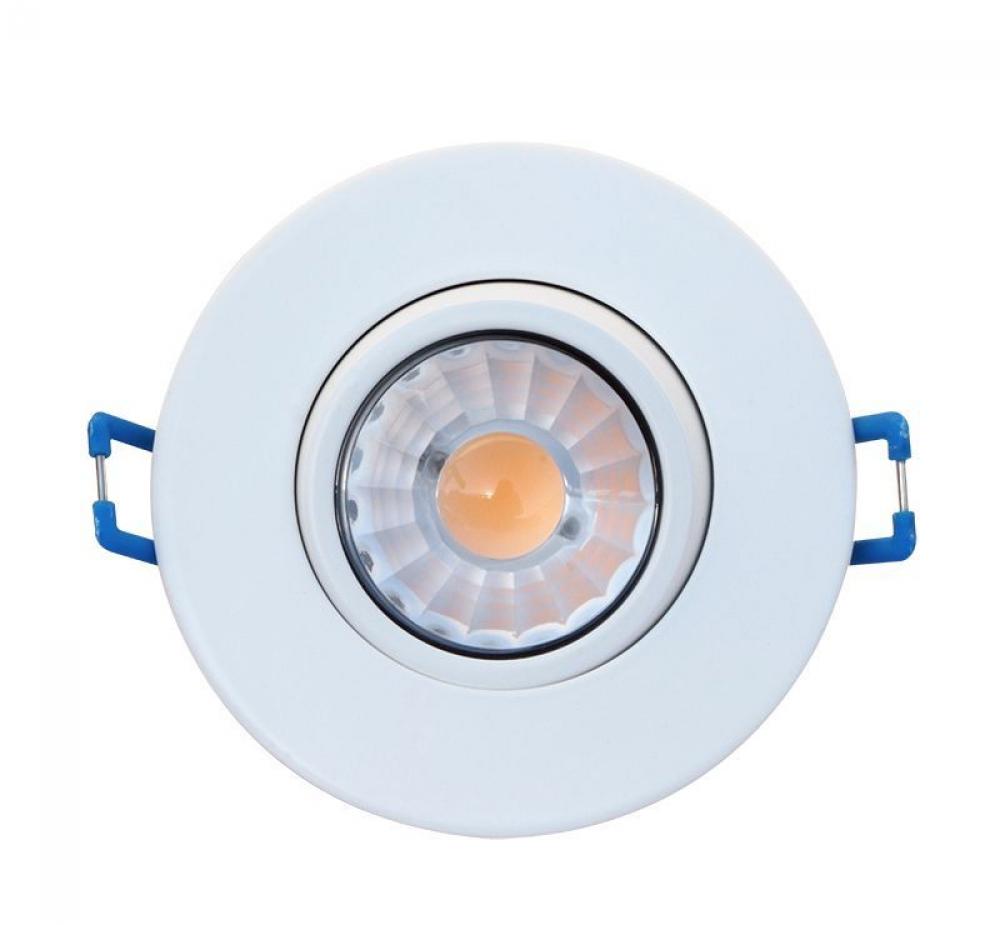 3" ROUND ADJUSTABLE RECESSED LIGHT, 120V, 8W, 550LM, 2700K, CRI90, DIMMABLE