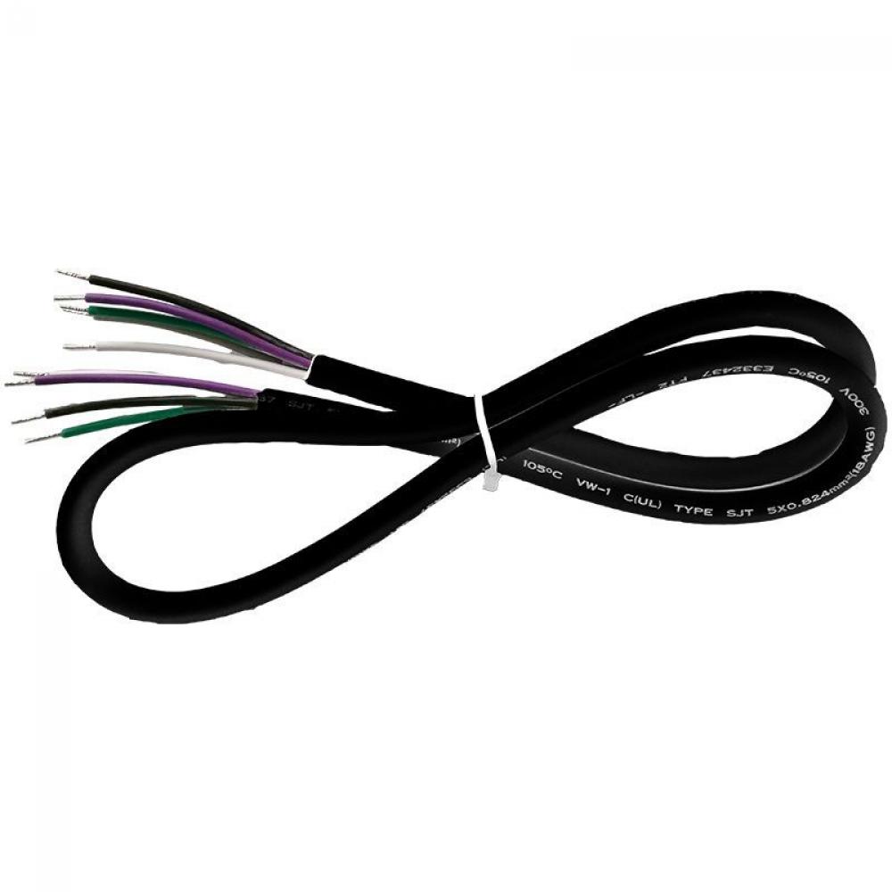 12FT CORD, SJTW 18 AWG 6-CONDUCTOR, BLACK