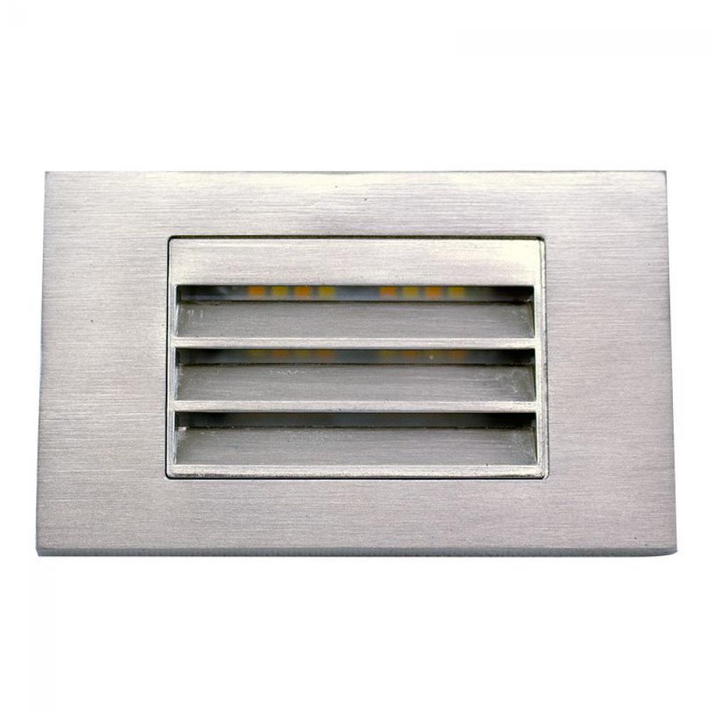 INTEGRATED STEP LIGHT 120V 3W 3CCT, HORIZ. LOUVER, BN