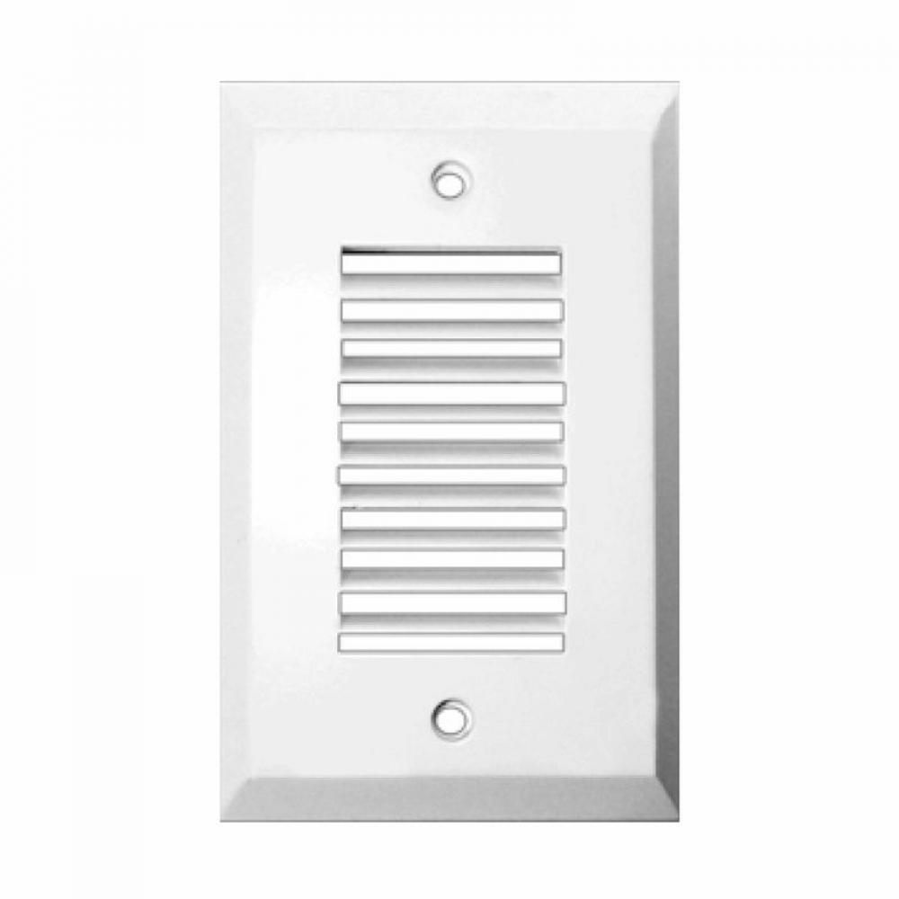 Trim for Step Egn, Louver Vertical Slots, White