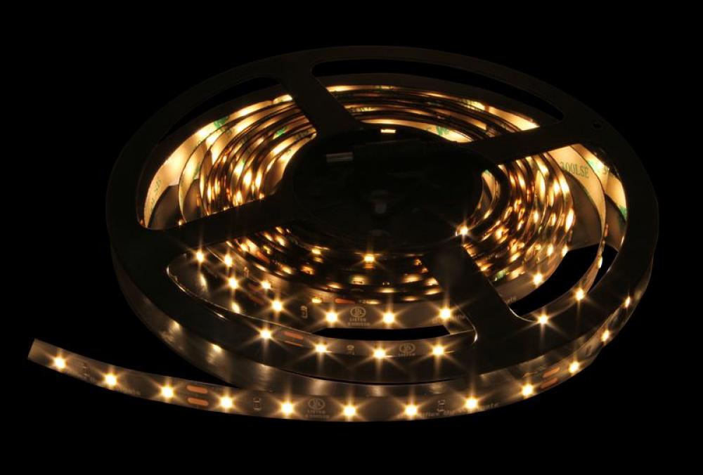 UL Listed LED Ribbon 2835 60LED 2700K IP20 CRI>90. 24V 14.4W/M 10MM PCB led strip 310 lm/Ft 4.4W/Ft