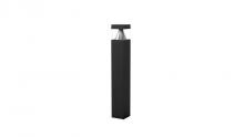 Westgate MFG C1 BOL-42-S-C-C-MCTP-BK - BOLLARD 42in SQUARE FLAT TOP LOUVER CLEAR LENS ADJ. 12-22W 30/40/50K, BLACK