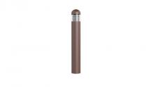 Westgate MFG C1 BOL-44-R-L-C-MCTP-BR - BOLLARD 44in ROUND DOME TOP LOUVER CLEAR LENS ADJ. 12-22W 30/40/50K, BRONZE