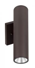 Westgate MFG C1 WMC2-UDL-MCT-BR-DT - 2in WALL CYL. U/D 2X6W 30K/40K/50K DIM. - BRONZE