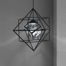 Schonbek Beyond BPD51228-BK - Heracles 28in LED 3000K/3500K/4000K 120V-277V Pendant in Black with Clear Optic Crystal