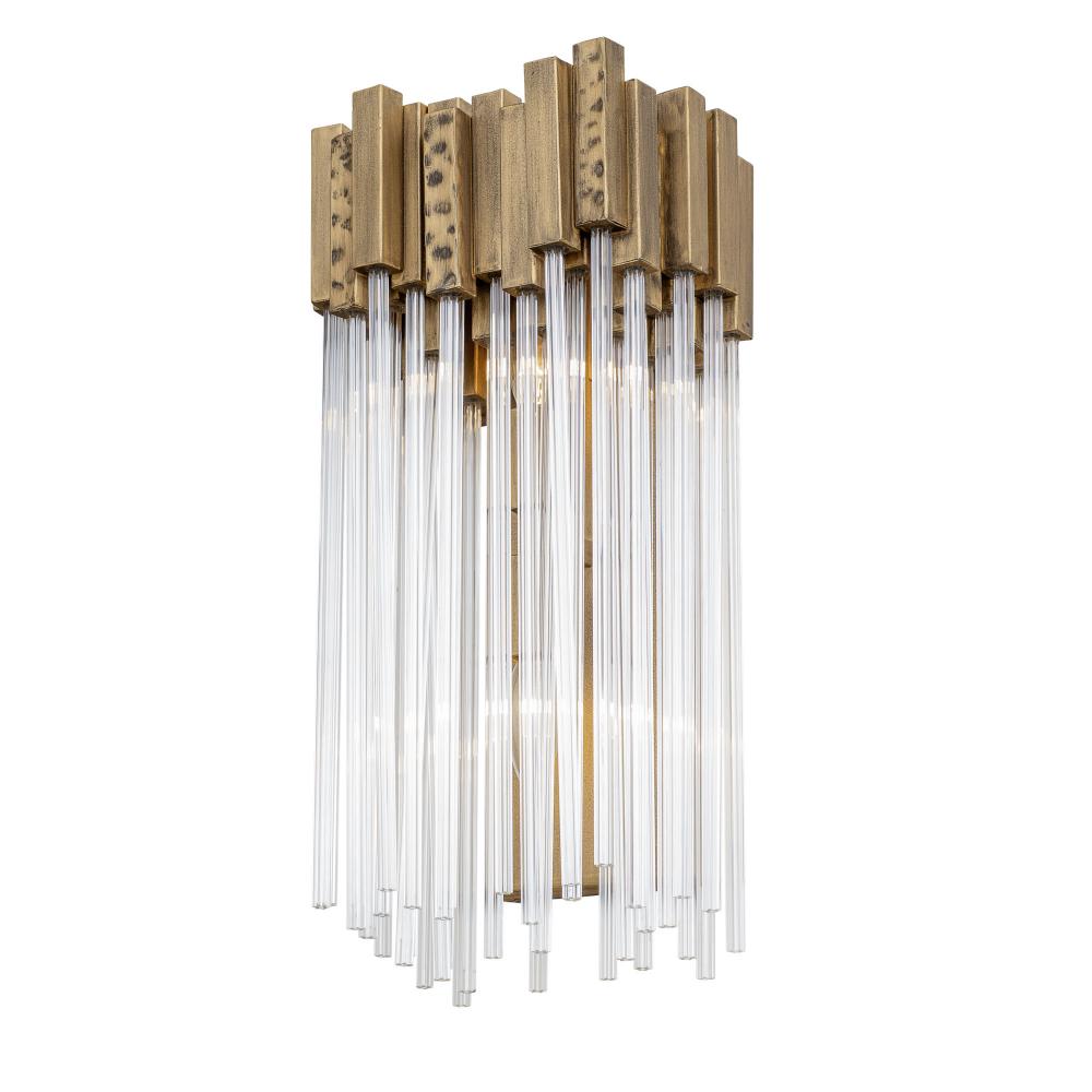 Matrix 2-Lt Sconce - Havana Gold