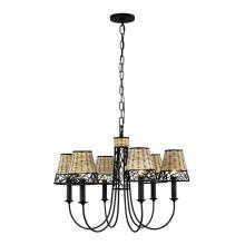 Varaluz 362C06BL - Cayman 6-Lt Chandelier - Black