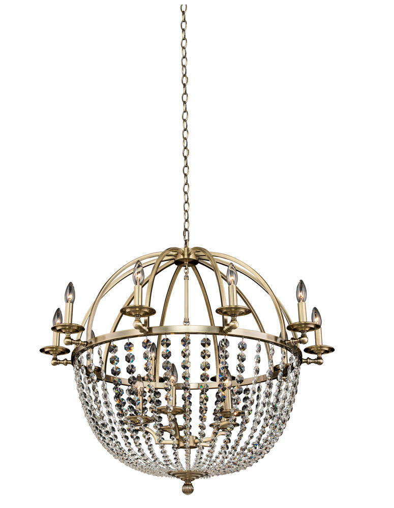 Pendolo 10 Arm Orb Chandelier (5+10 Light)