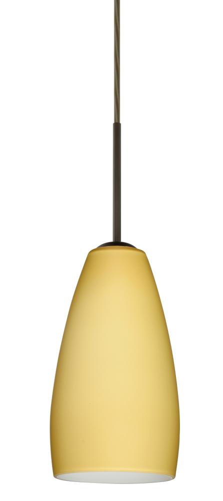 Besa Chrissy Pendant Bronze Vanilla Matte 1x9W LED