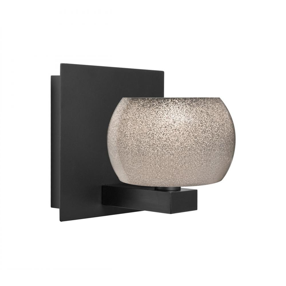 Besa, Keno Vanity, Smoke Sand, Black Finish, 1x3W LED